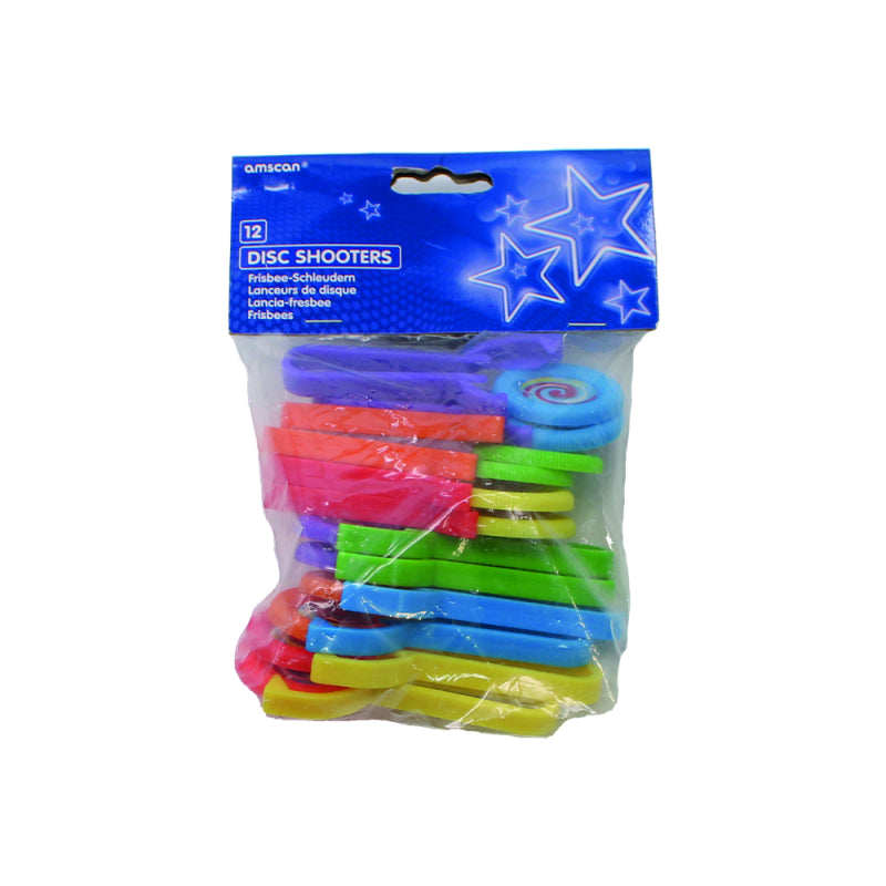 12 Disc-Shooters Plastik 10,3 x 4,6 cm