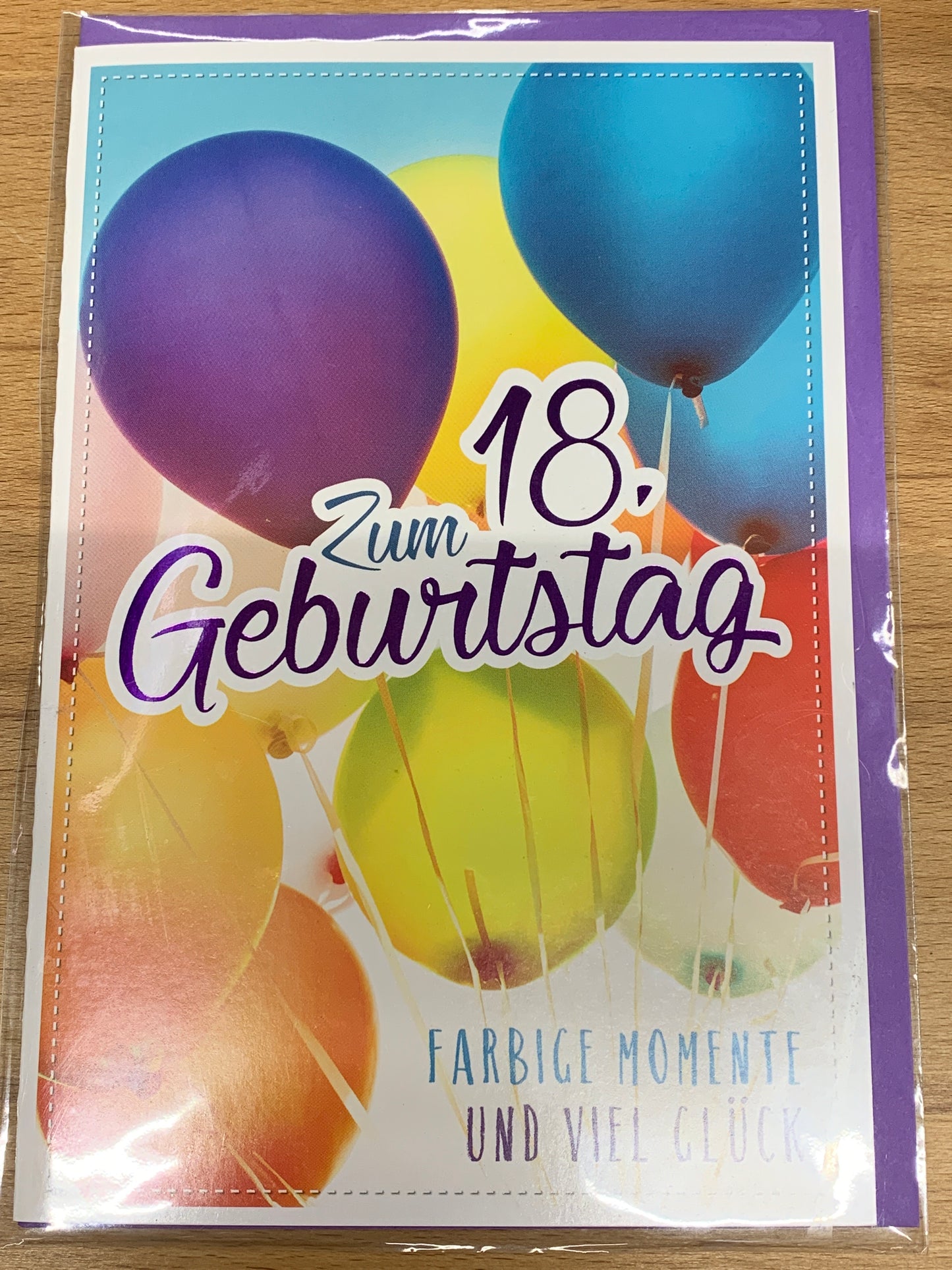 Karte 18 er Geburtstag