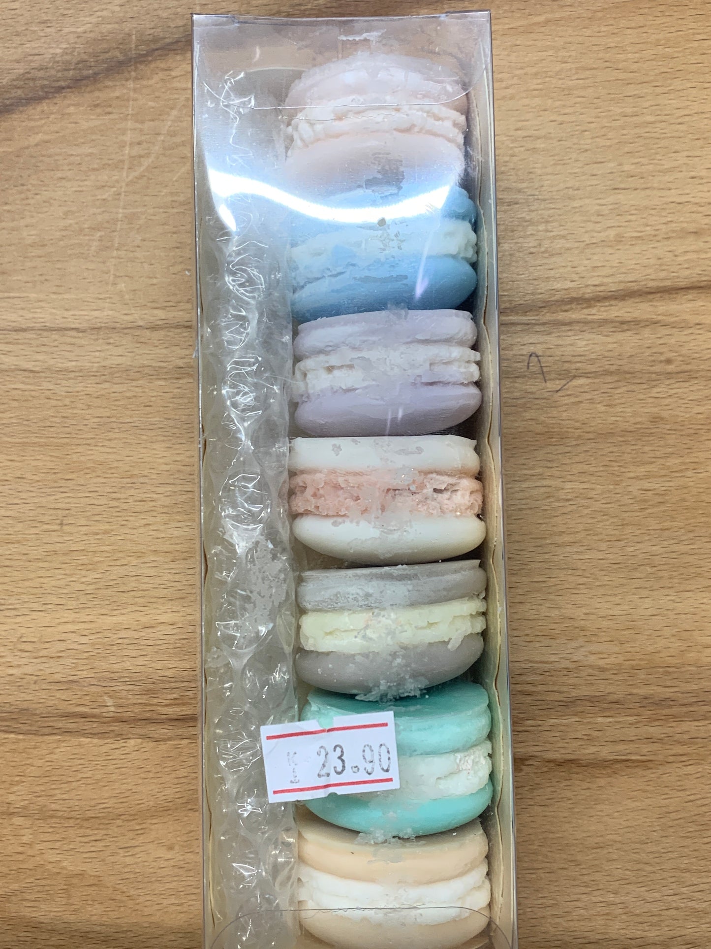 Schachtel mit 7 Macaron-Duftwachsschmelzen