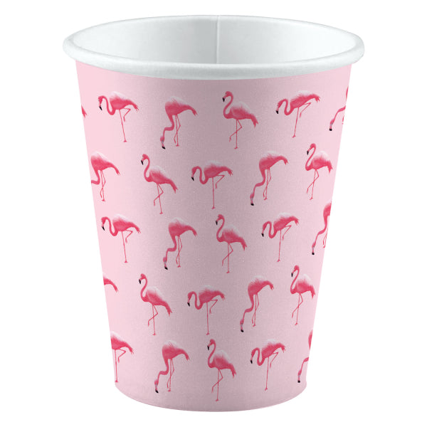 Becher Flamingo Paradise Papier 8Stk