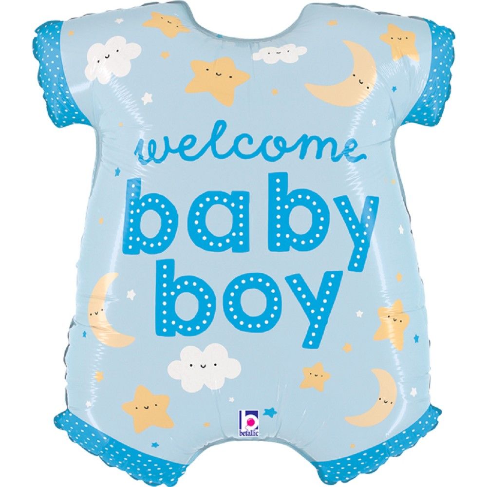 Folienballon Welcome Baby Boy onsie