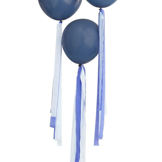 Ballon Tails Blaue Streamer