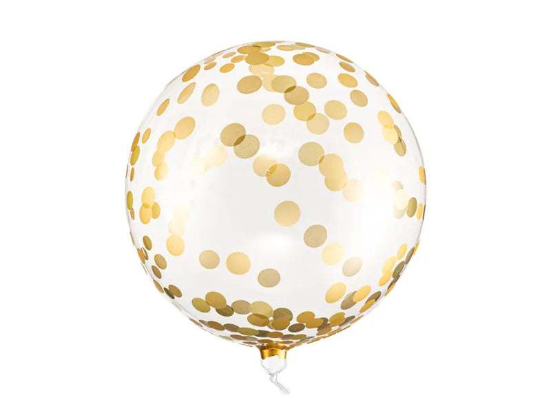 Ballon gepunktete Kugel, 40cm, gold