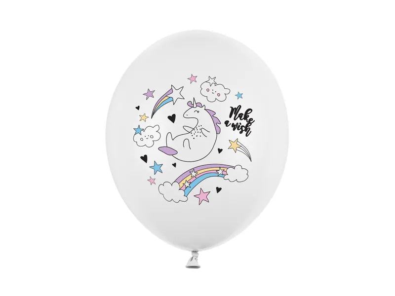 Ballons 30cm, Einhorn, Pastel Pure White