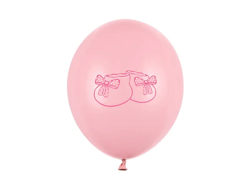 Ballons 30cm, Schühchen, Pastel Baby Pink