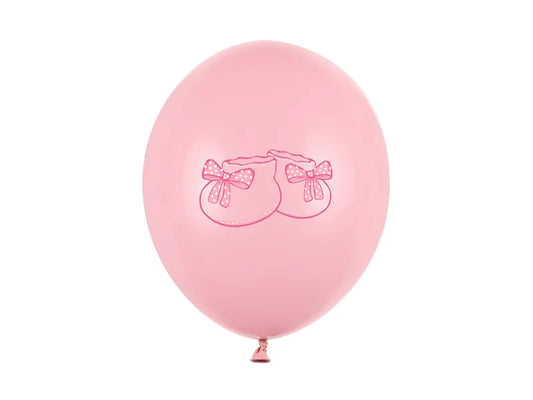 Ballons 30cm, Schühchen, Pastel Baby Pink