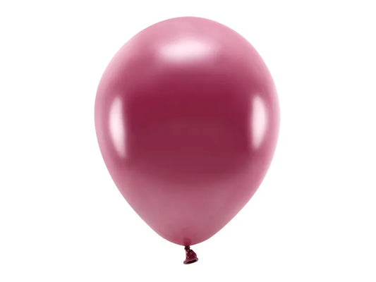 Ballons Eco 30cm, metallisiert, bordeauxrot