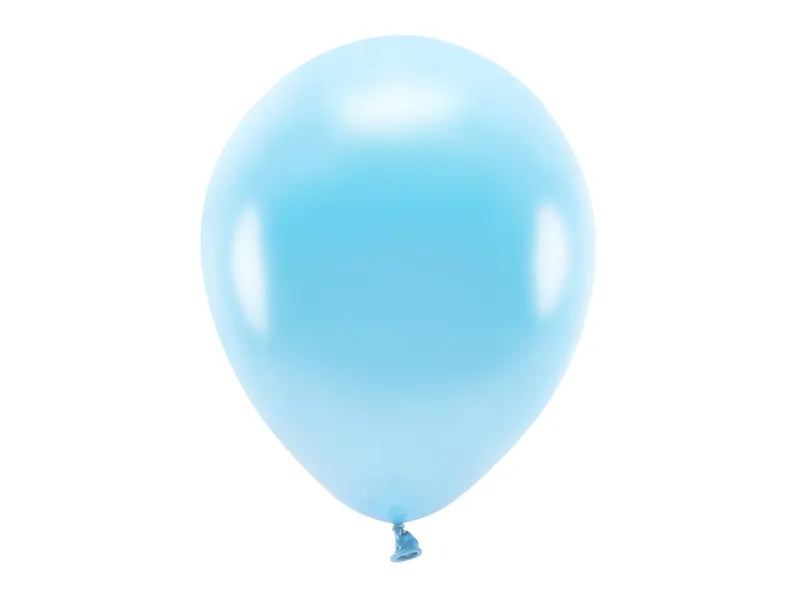 Ballons Eco 30cm, metallisiert, hellblau