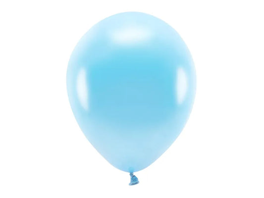 Ballons Eco 30cm, metallisiert, hellblau