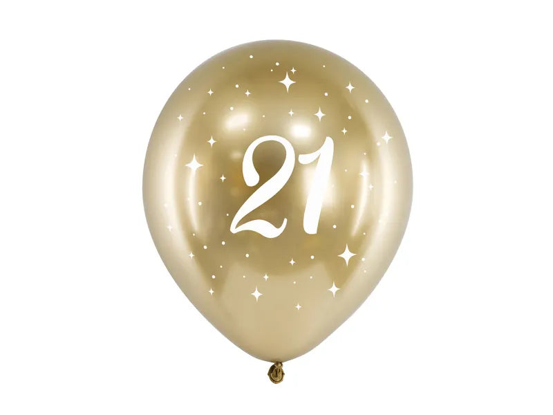 Ballons Glossy 30cm zahlen, gold