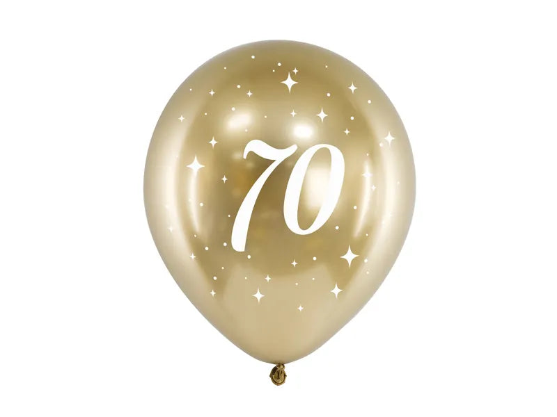 Ballons Glossy 30cm zahlen, gold