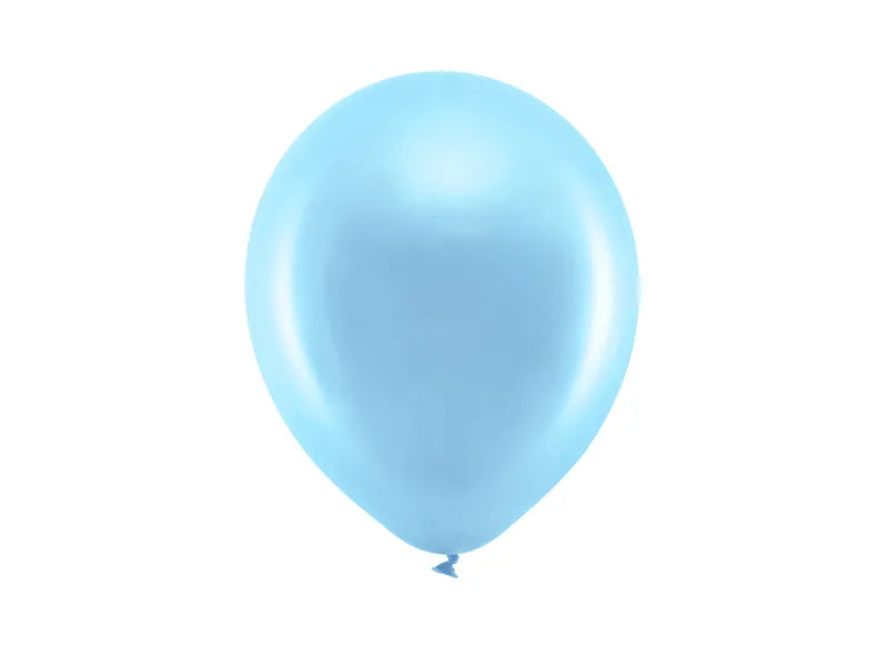 Ballons Rainbow 23cm, metallisiert, blau