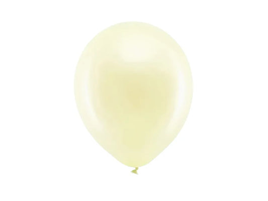 Ballons Rainbow 23cm, metallisiert, creme