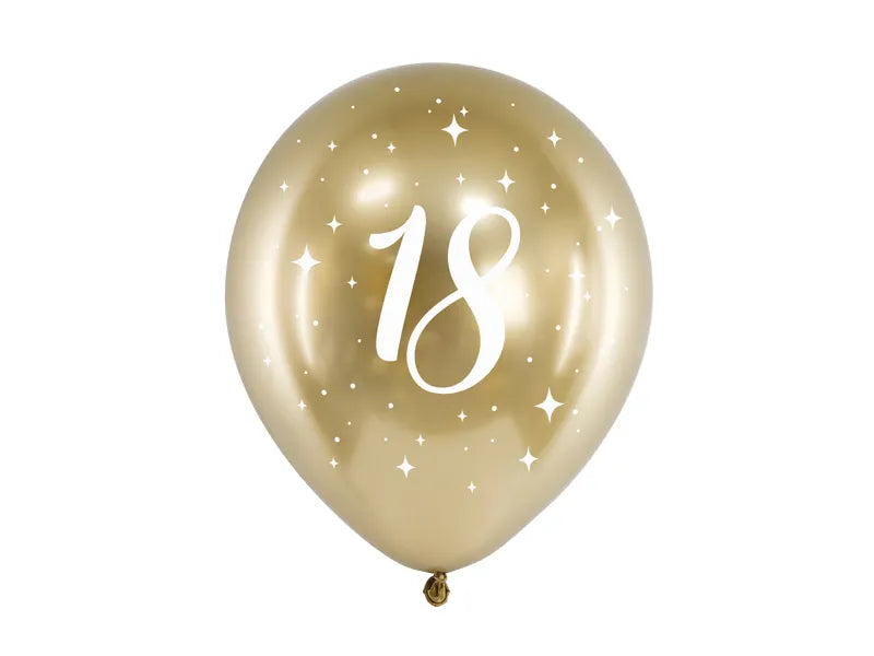 Ballons Glossy 30cm zahlen, gold