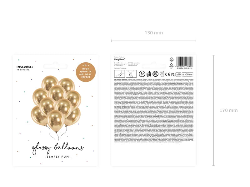 Ballons Glossy Gold