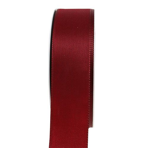 Geschenkband Draht 25mmx2,5m, bordeaux