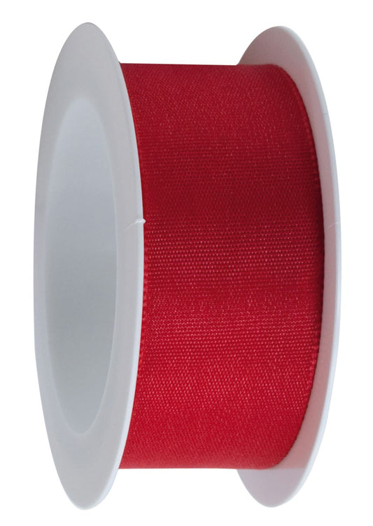 Geschenkband Draht 25mmx2,5m, rot