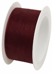 Geschenkband Organza 40mmx3m, bordeaux