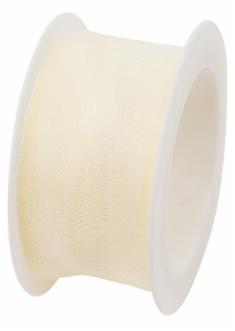 Geschenkband Organza 40mmx3m, creme