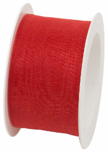 Geschenkband Organza 40mmx3m, rot