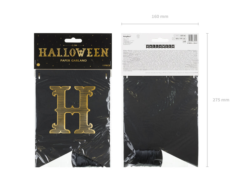 Banner Halloween, schwarz, 20x175cm