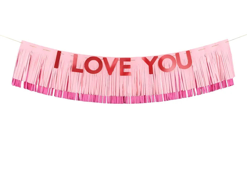 Banner I Love You, 150x30 cm