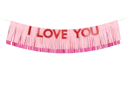 Banner I Love You, 150x30 cm