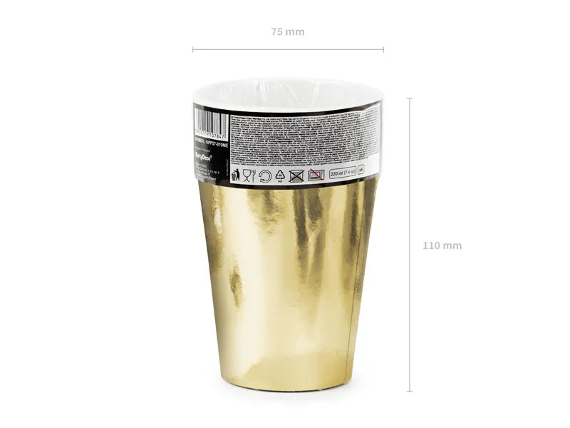 Becher, gold, 220ml