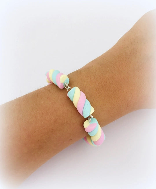 Armband Marshmallows aus Polymerton