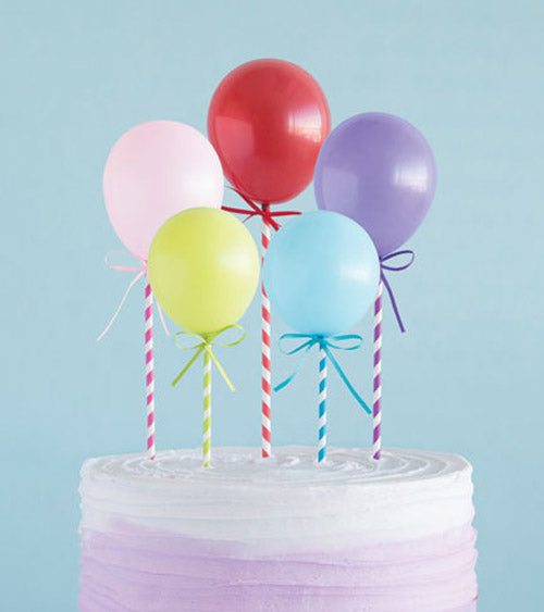 Cake Topper Mini-Ballons, 5er Pack