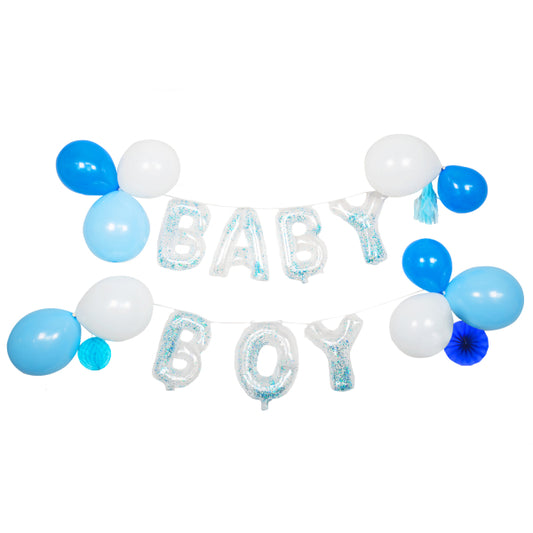 Deko-Set Ballon-Girlande Baby Boy Latex