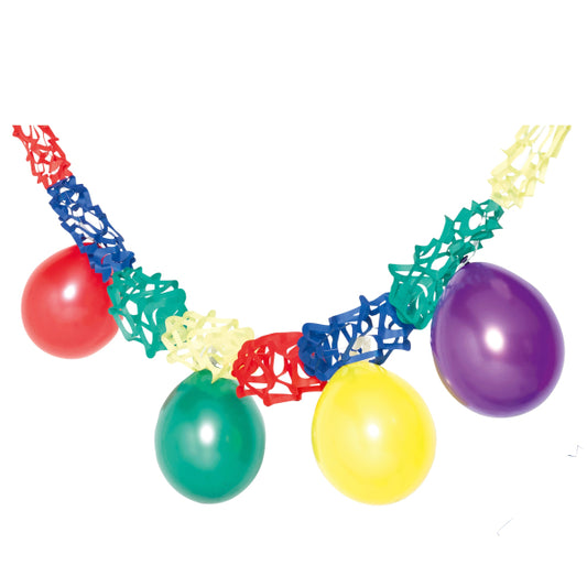 Deko-Set Girlande mit Ballons Latex / Papier 27,9 cm