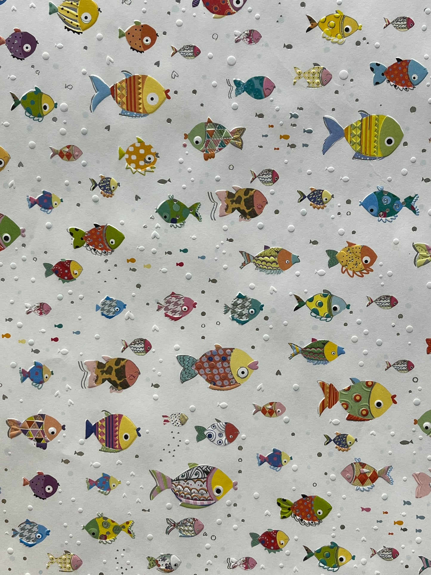 Geschenkpapier 50 x 70 cm Fische