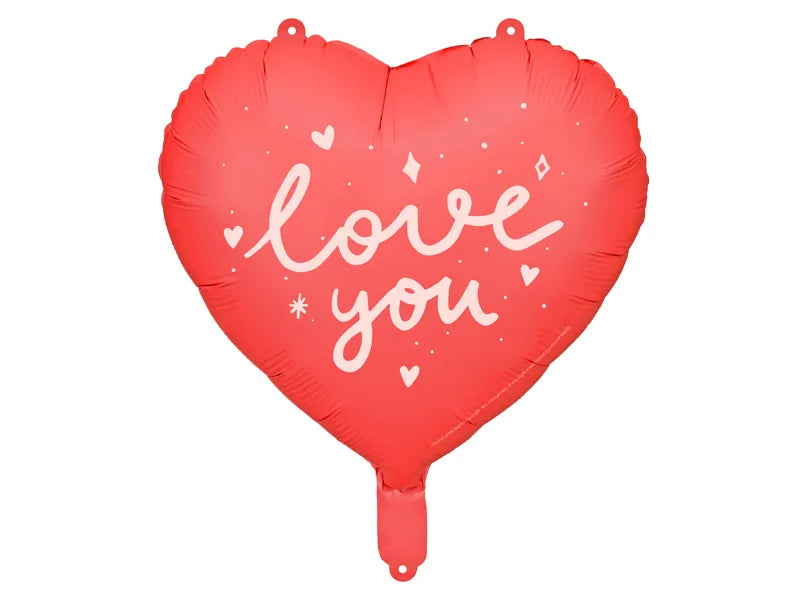 Folienballon Herz ''I love you'', 45 cm, Mix