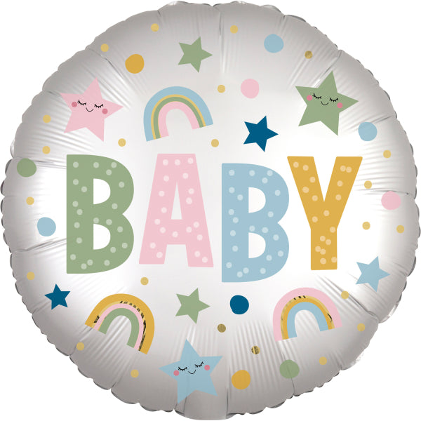 Folienballon Natural Baby 43 cm