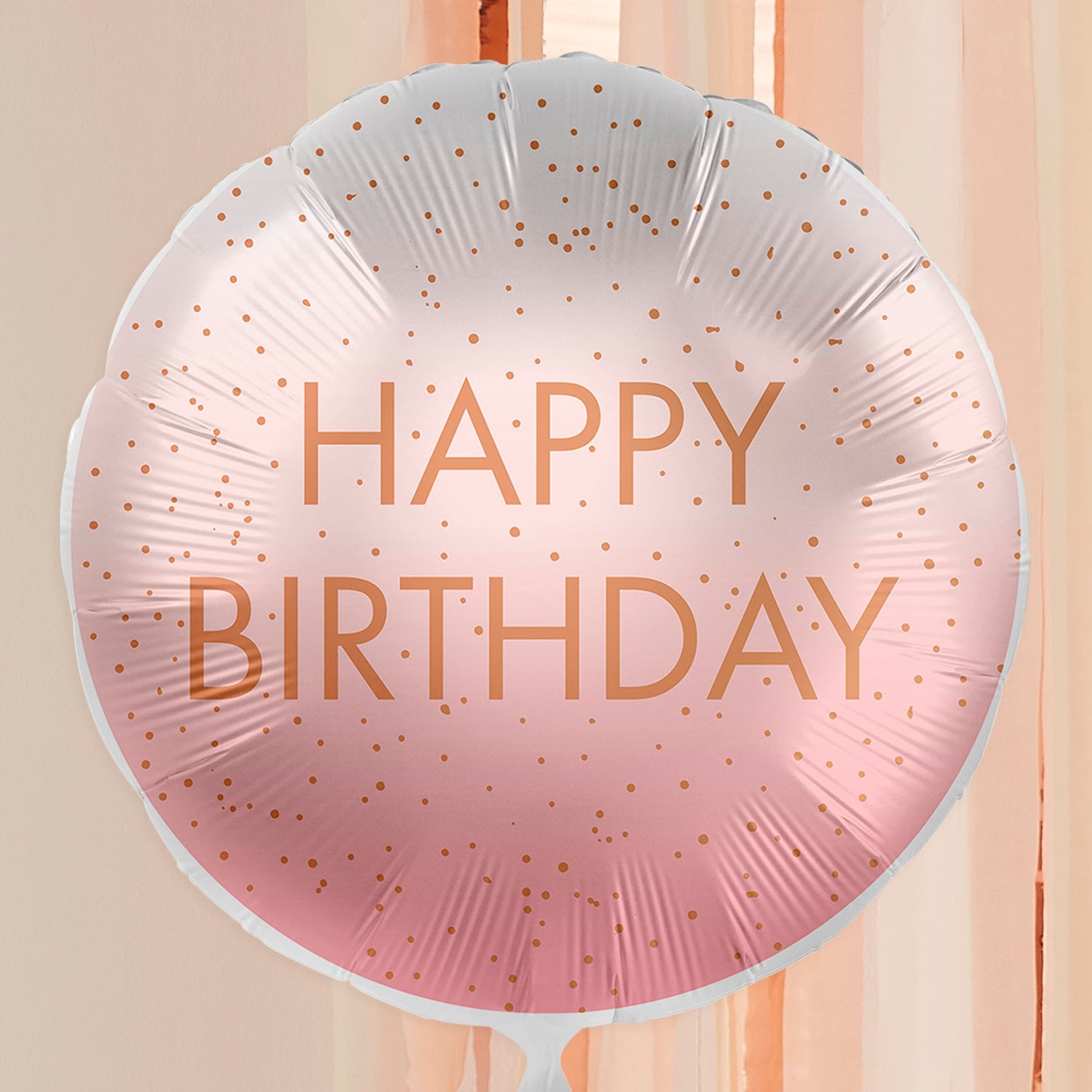 Folienballon Roségold Happy-Birthday