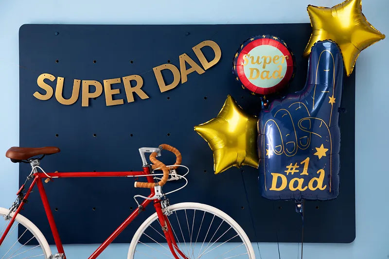 Folienballon Super Dad, 45 cm, mix