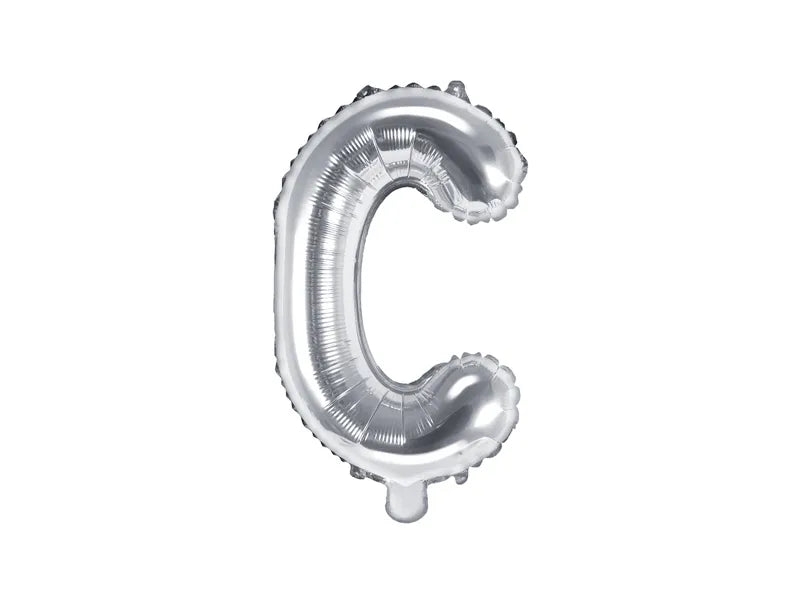 Folienballon Buchstabe 35cm, silber