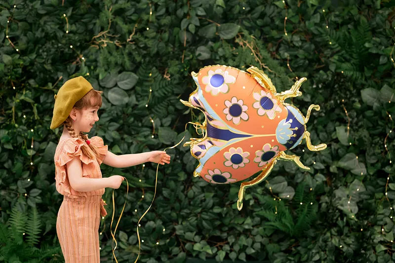 Folienluftballon Marienkäfer, 87x75 cm, Mix