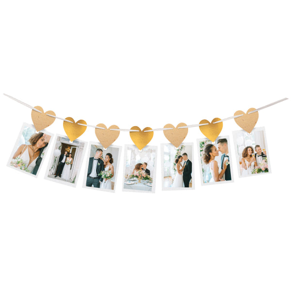 Fotogirlande Hochzeit Papier