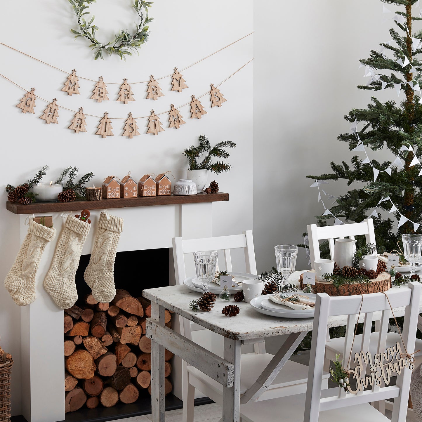 Frohe Weihnachten-Fensteraufkleber