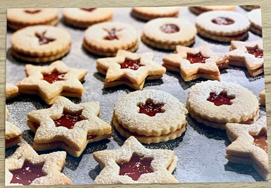 Postkarte Weihnachts Kekse