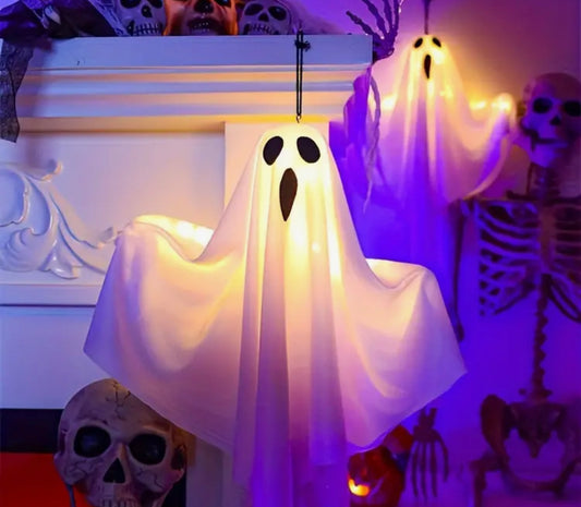 Halloween Geist mit LED Licht und Aufhängeseil