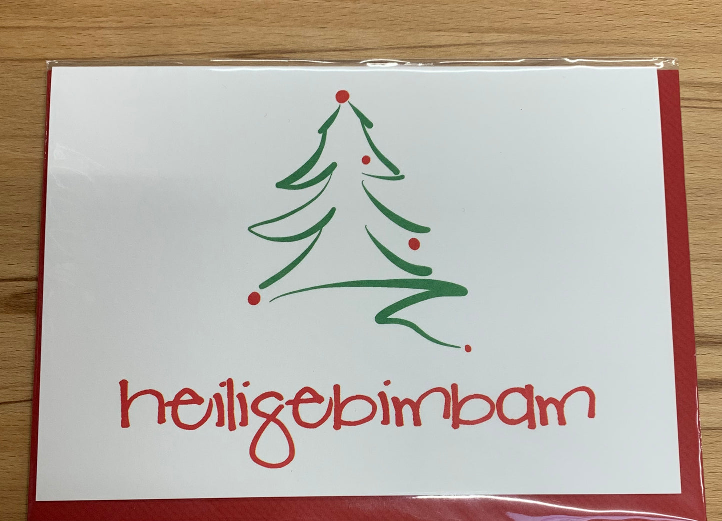 Karte Weihnachten Heiligebaum