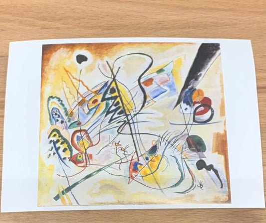 Kunstkarte Wassily Kandinsky violetter Keil