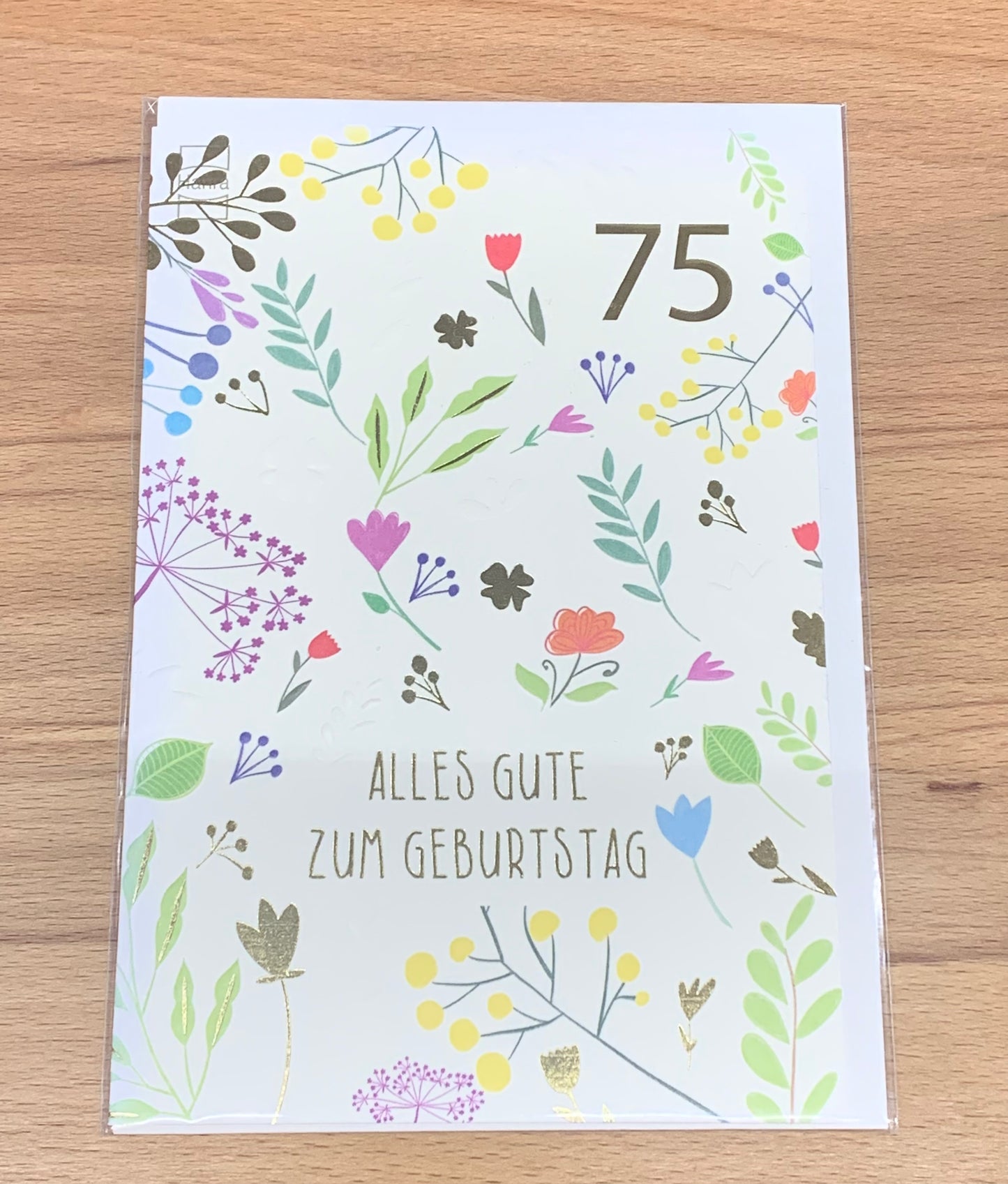 Karte zur 75 er Geburtstag