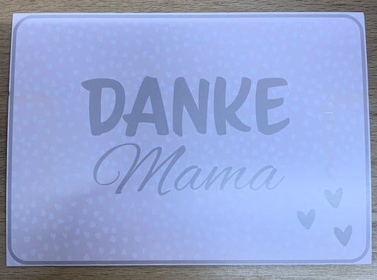 Postkarte Danke Mama