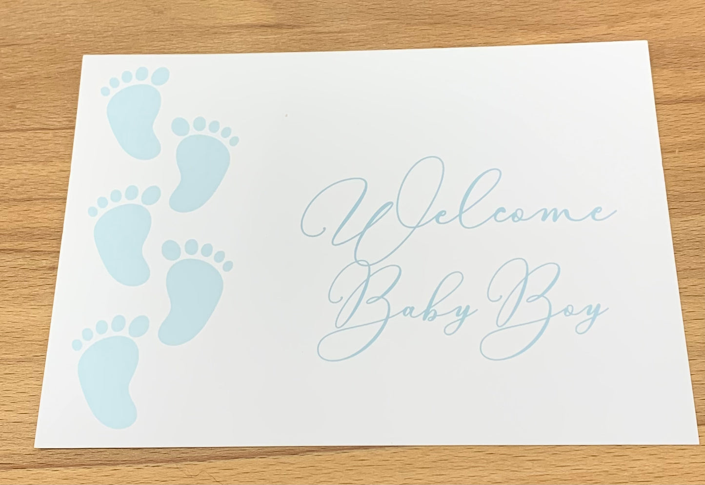 Postkarte Welcome Baby Boy