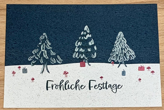 Postkarte Fröhliche Festtage