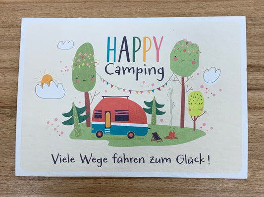 Postkarte Happy Camping